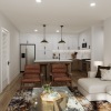 living room open to kitchen